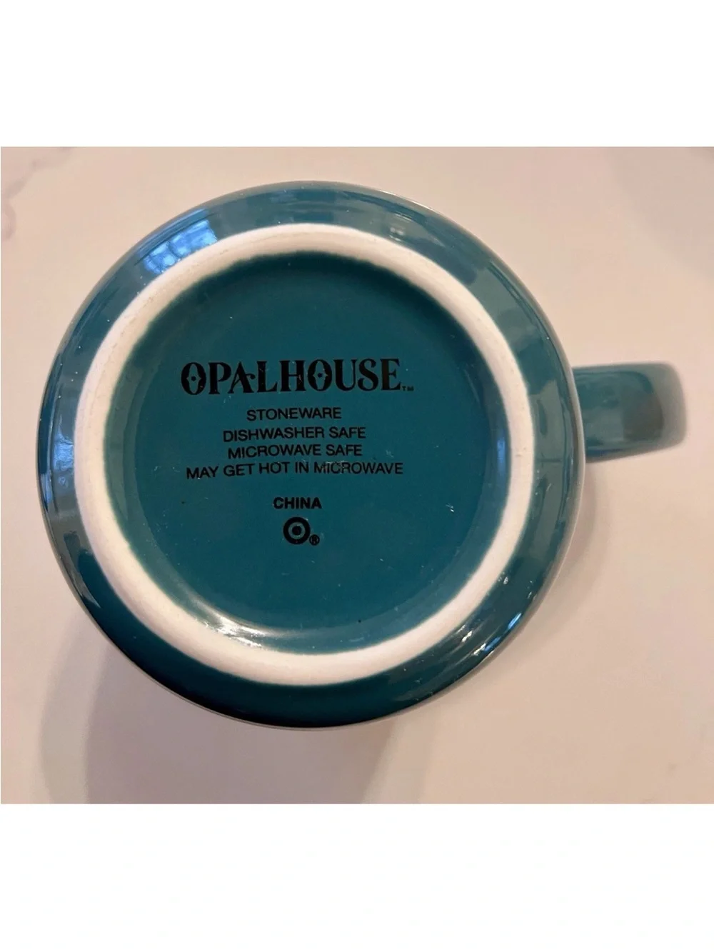 Opalhouse Teal Bird and Orange Fruit Ceramic Mug New Condition